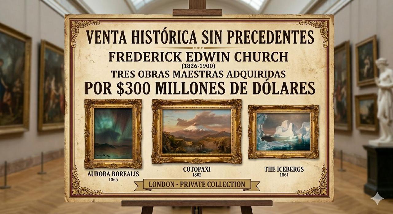 Imagen de Church bate récord histórico en subasta londinense.